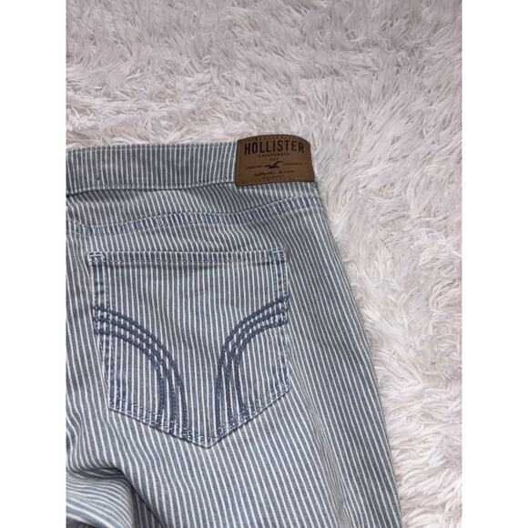 Hollister Crop Junior Sz. 11 30 Striped Jeans. New W/ Tags. Cute - Picture 8 of 9